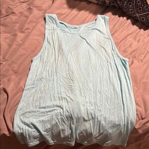 Light Blue Sleeveless Women's Top